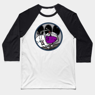 Spaceman Purple Rat in a Spaceship Baseball T-Shirt